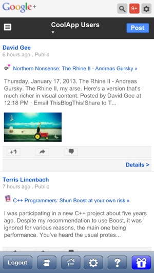 CoolApp for Google+ Free