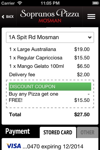 Sopranos Pizza Mosman screenshot 3