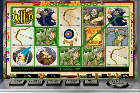 Robin Hood Free HD Slot Machine screenshot 2