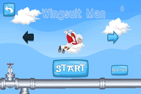 Flappy Flying Man Pipe Maze - A Wing Suit Adventure Game - by Top Free Fun Games screenshot 2