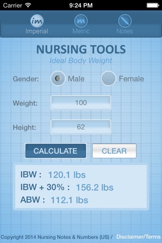 Ideal Body Weight N3 screenshot 2