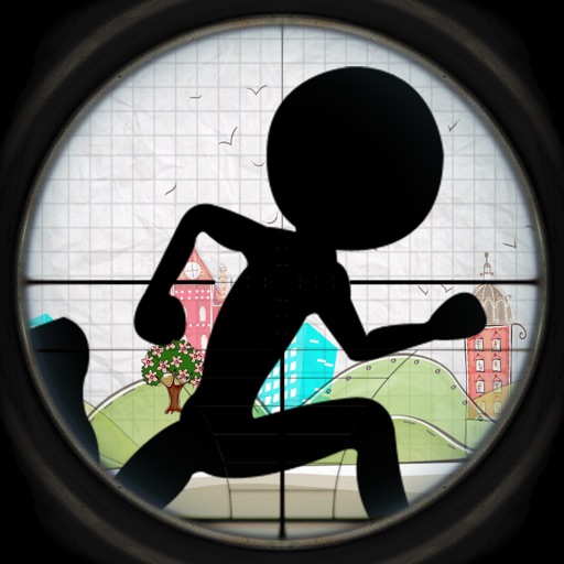 A Brave Stick-man's Dead-ly Run : Avoid-ing the Snipe-r Shoot-er Free iOS App