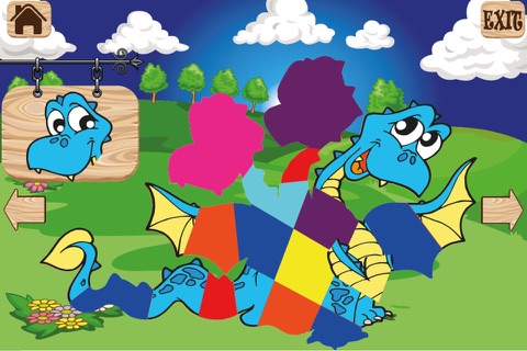 Dinosaurs Shape Puzzle Game screenshot 2