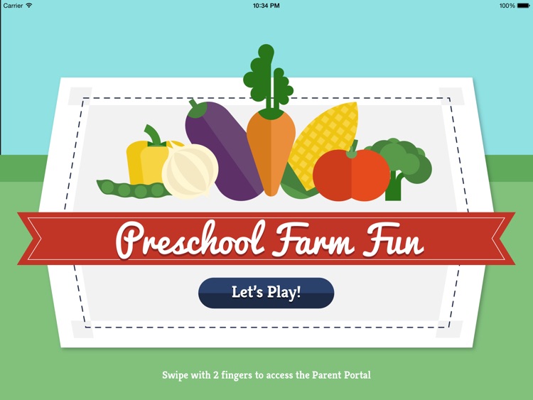 Preschool Farm Fun - Teach your child colors, counting, shapes and puzzles using yummy Vegetables!