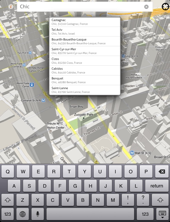 goMap! HD - Real 3-Dimensional Google Map for iPad, get ready for Easter!