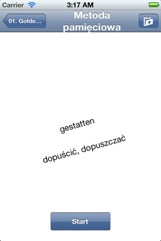 Скриншот из QuickTeacher Język niemiecki