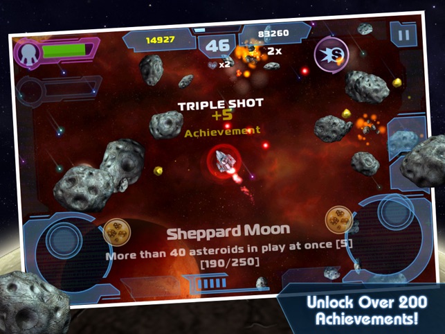 Asteroids: Gunner, game for IOS