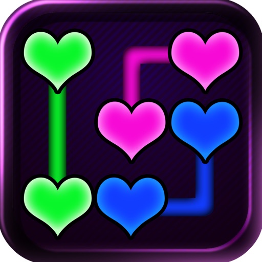 Neon Heart Pipe Lines Pro iOS App