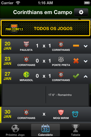 Corinthians Em Campo! screenshot 2
