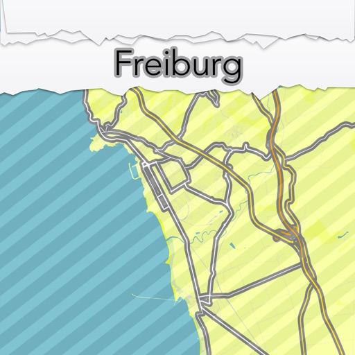 Freiburg City Map Offline - MapOff iOS App