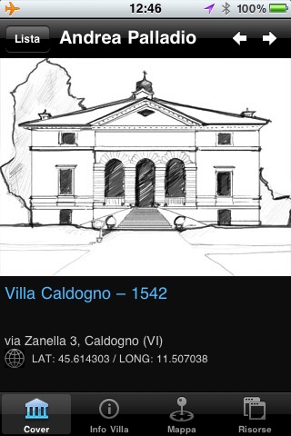 Andrea Palladio Architectures GPS guide screenshot 4