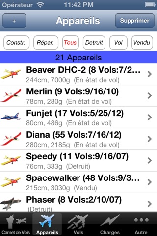 Flight List screenshot 2