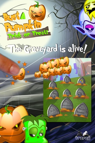 A Spooky Halloween Match 3 Mania Game - Bust A Pumpkin Free HD screenshot 3