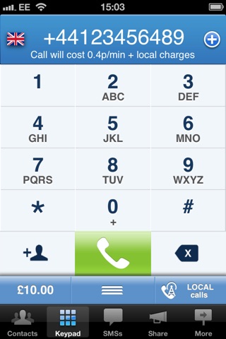 Localphone: Local Numbers - cheap international calls screenshot 2