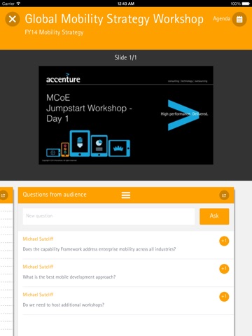 Accenture Mobility Workshop Application screenshot 3