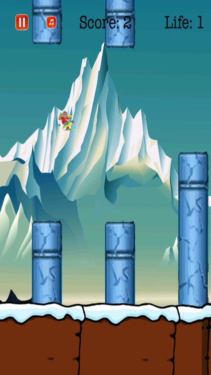 Jetpack Ski Flying Stunt: Winter Sports Adventure