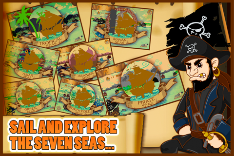 7 Seas Pirates Adventure Kids Game With Top New Shooting Pirate Ships And Fun FREE screenshot 2