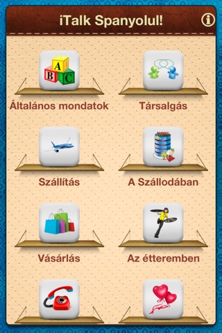 iTalk Spanyolul! társalgási szinten: tanulj meg spanyolul a hétköznapi kifejezések segítségével screenshot 2