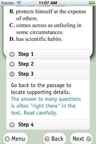 Preparing for Standardized Tests, Reading screenshot 4