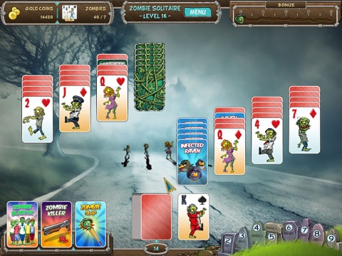 Zombie Solitaire screenshot 2