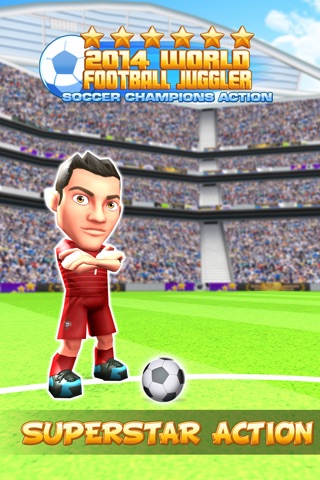 2014 World Football Juggler - Soccer Champions 3D Freestyle Action! screenshot 3