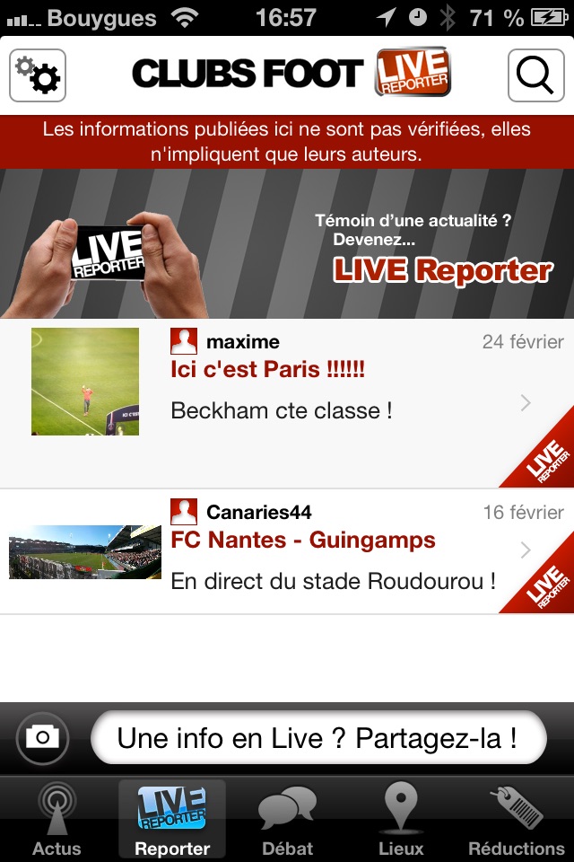 Clubs Foot Live - L'actu du football en temps réel screenshot 3