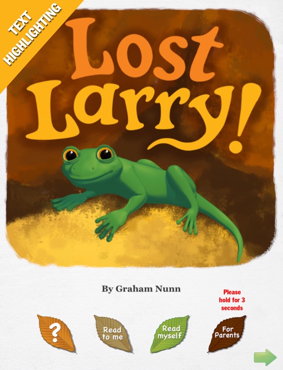 Lost Larry interactive story book - Wasabi Productions