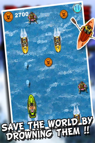 A Zombie Soaker Race War: Fun Jet Ski Bike's Run and Shoot Adventure Game! - Pro Edition screenshot 2