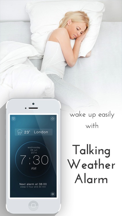 Talking Weather alarm clock - free