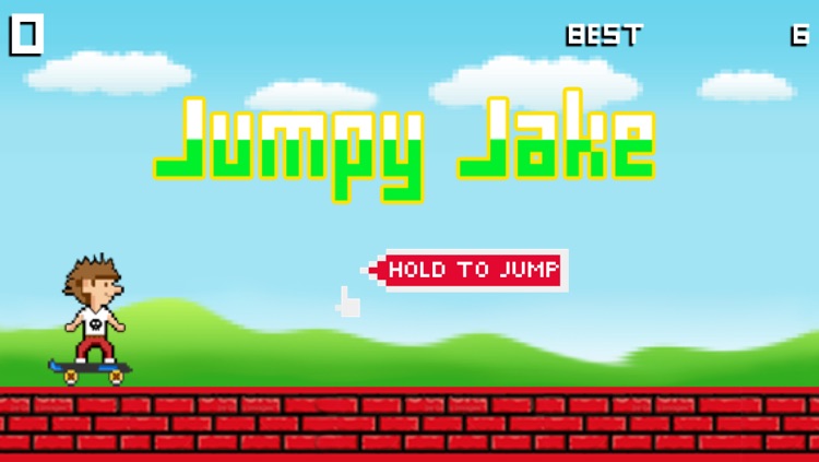 Jumpy Jake - Free Eight Bit Cool Skate Jumping and Flying Game