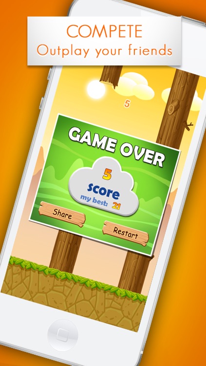 Flappy Bird: Cute birdie with tiny wings - FREE screenshot-3