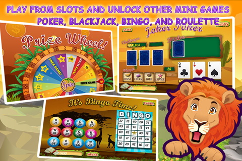 African Safari Slots Mega Casino - Hunt Wild Animals and Win Big 777 Jackpot Bonanza screenshot 3