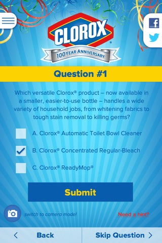 Clorox Birthday Challenge screenshot 3