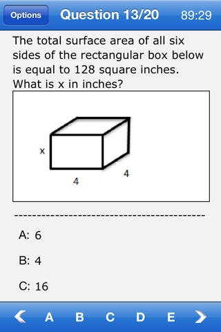 SAT Maths MCQ screenshot 4