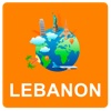 Lebanon Off Vector Map - Vector World