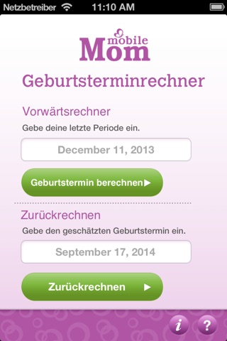 Pregnancy Due Date Calculator - My Baby Wheel & Countdown Birth Calendar screenshot 2