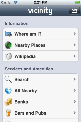 Vicinity