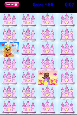 Princess Bear Memory Match screenshot 3