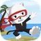 Help the Ninja Cat race to collect all parels and avoid all the obstacles on the eiland