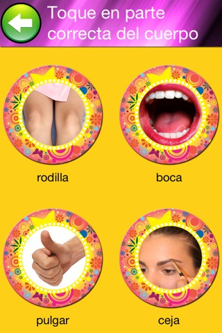 partes del cuerpo en español - parts of body in spanish screenshot 2