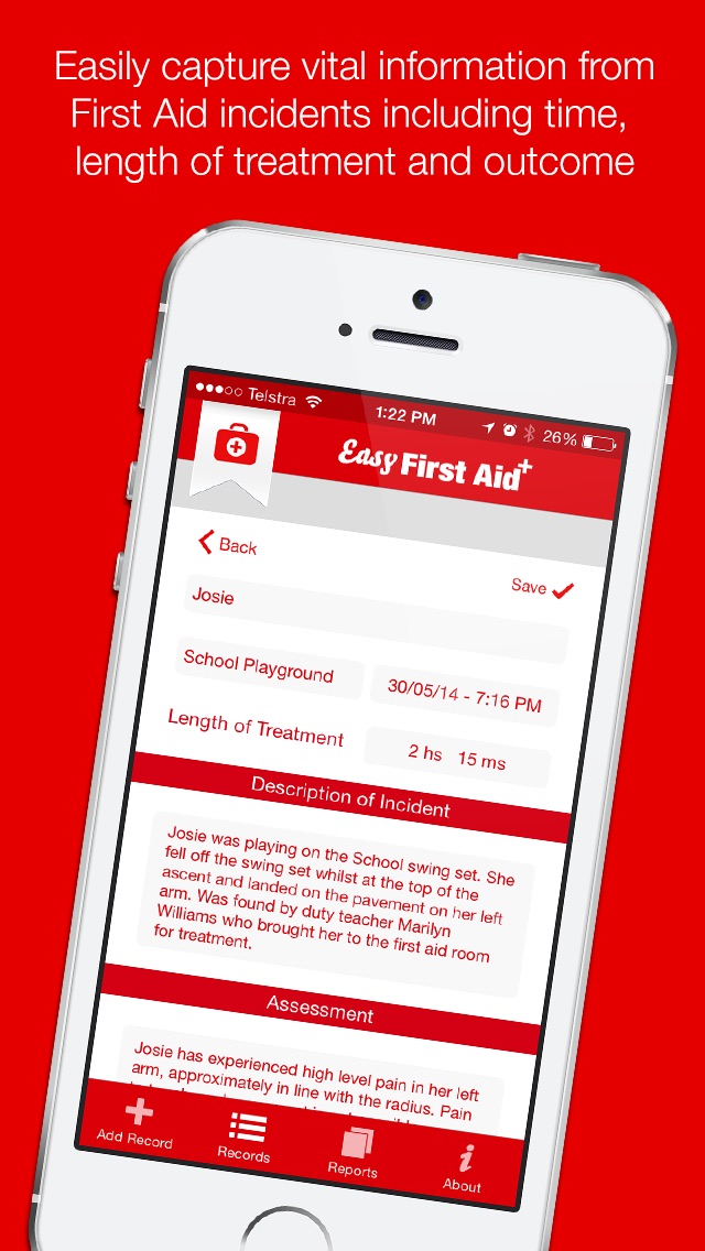 Télécharger Easy First Aid Incident & Treatment Record Keeping Tool