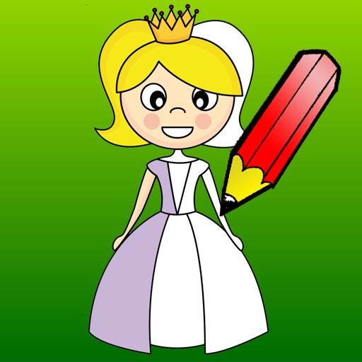 Royal Coloring Book for Girls: Learn to color a princess, castle, frog, horse buggy and more iOS App