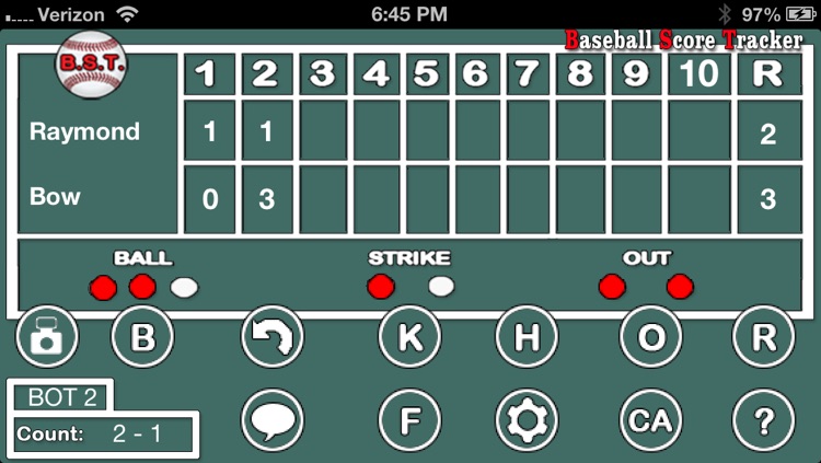 BST - Baseball Score Tracker