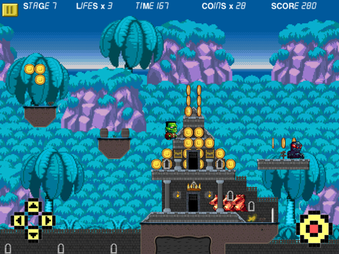 Dumpy Pixel Monsters: The Adventure of Scary Aliens HD Edition screenshot 4