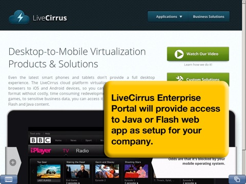 LiveCirrus Enterprise Portal screenshot 3
