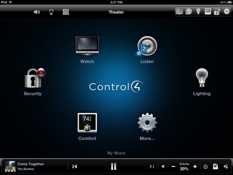 Control4 MyHome - iPad version