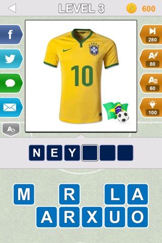 Big Jersey Quiz - Soccer World 2014 - Who is the player? screenshot 3