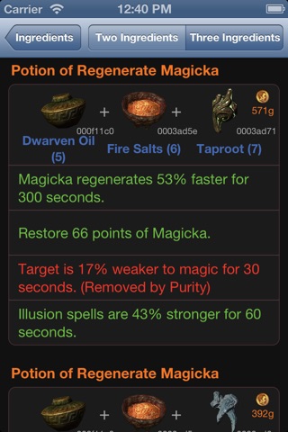 Alchemy Professional for Skyrim screenshot 4