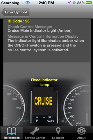 Mazda Warning Light screenshot 2