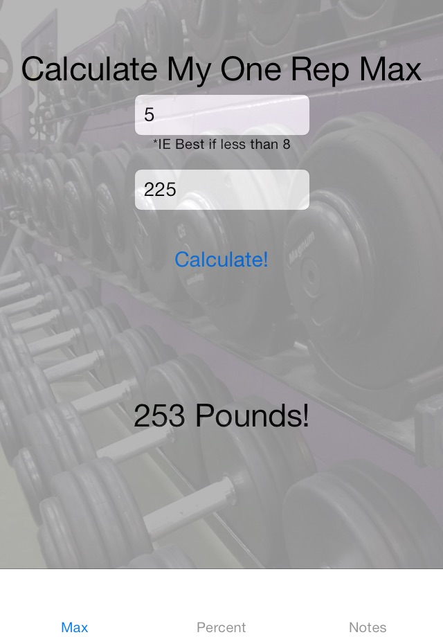 Lifting-Calculator screenshot 2